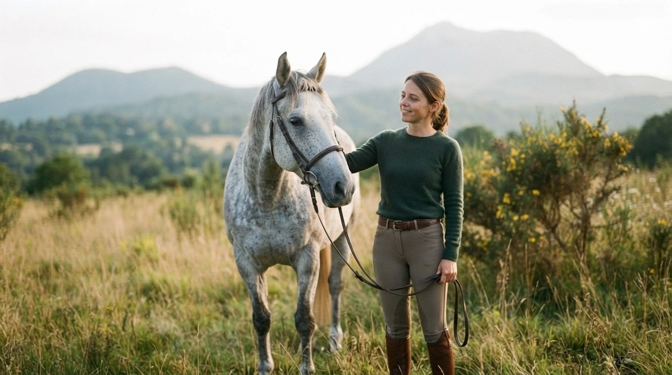 Cours d'équitation à Alleyrac, Haute-Loire