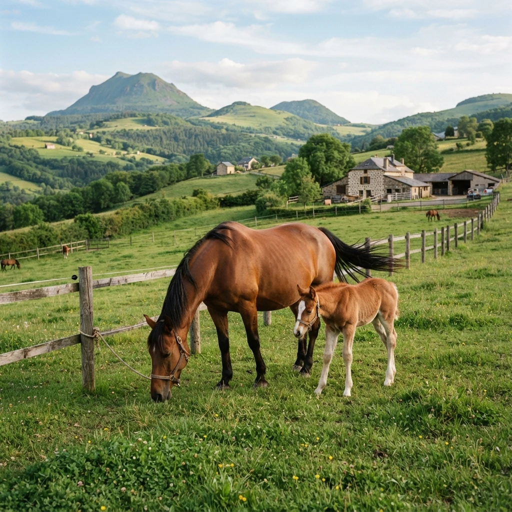 Élevage de chevaux au Rando-Ane, Alleyrac