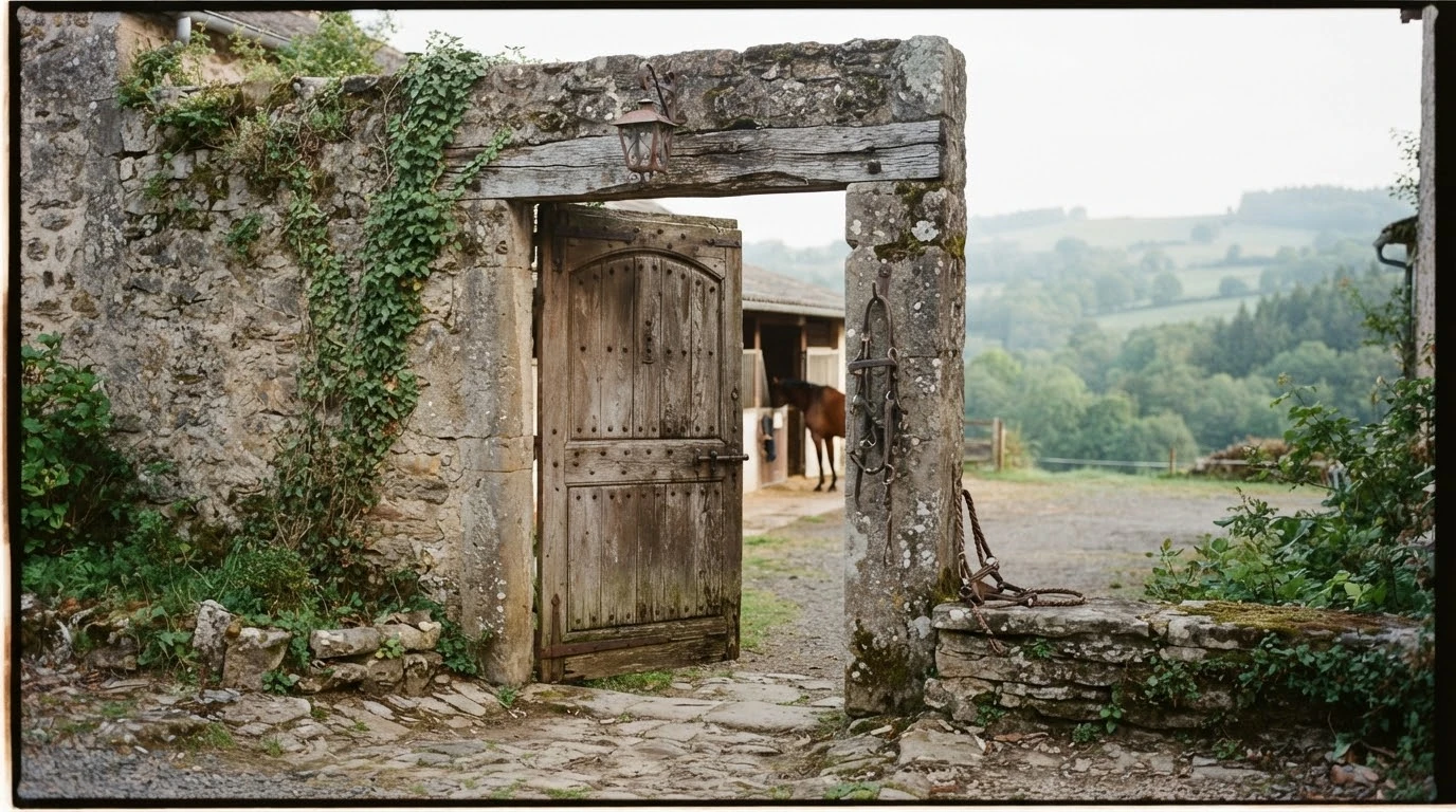 Entrée du Rando-Ane, centre équestre à Alleyrac